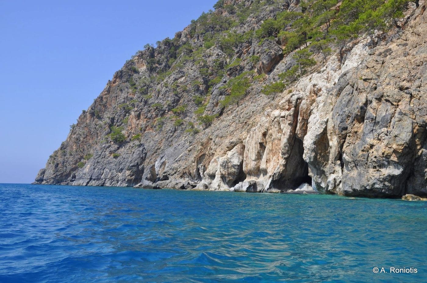 Caves in Marble beaches