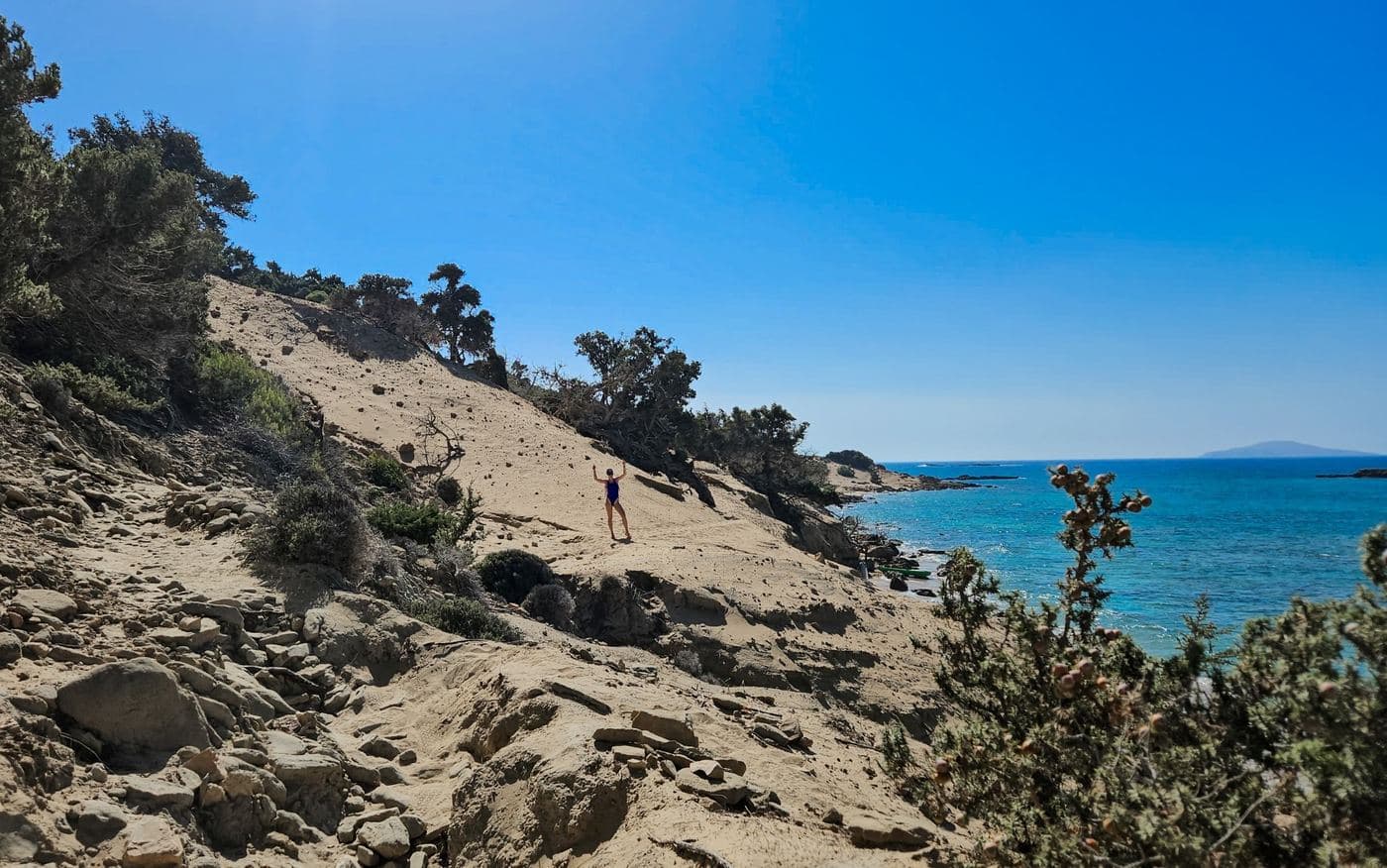 Lavrakas beach in Gavdos