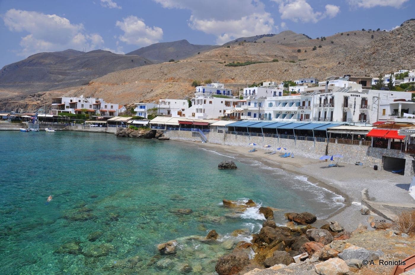 Ombrosgialos beach at Chora Sfakion