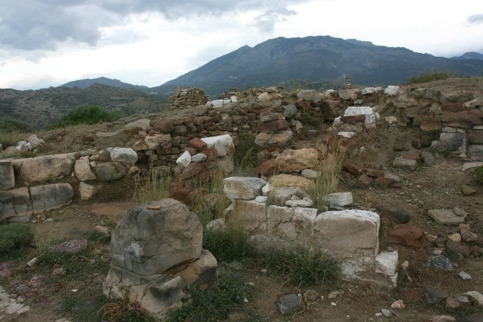 Pirgos site at Myrtos