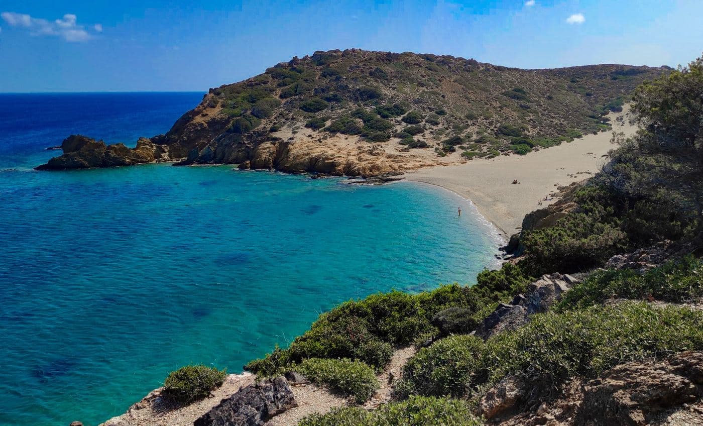 Psili Ammos beach at Vai